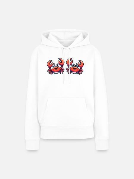 krabbe comic 2 - Frauen Premium Bio Hoodie - Weiß