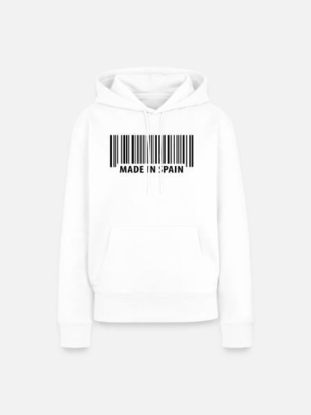 Made in Spain - Frauen Premium Bio Hoodie - Weiß