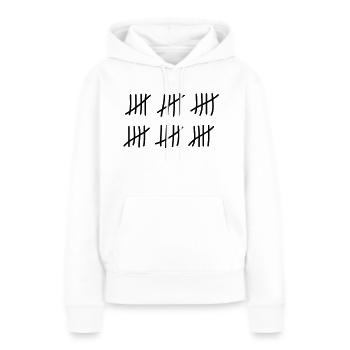tage_zaehlen_30 - Frauen Premium Bio Hoodie - Weiß - Vorne - Julia (174cm)