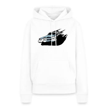 speed - Frauen Premium Bio Hoodie - Weiß - Vorne - Julia (174cm)