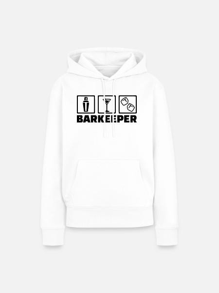 Barkeeper - Frauen Premium Bio Hoodie - Weiß