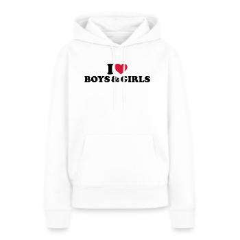 Bisexuell - Frauen Premium Bio Hoodie - Weiß - Vorne - Julia (174cm)
