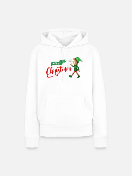 Elf - Frauen Premium Bio Hoodie - Weiß