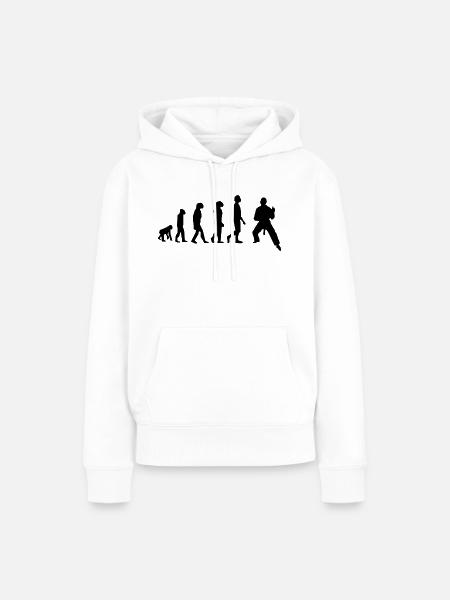 Evolution der Kampfkünste - Frauen Premium Bio Hoodie - Weiß