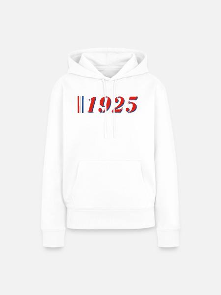 Jahr 1925 - Frauen Premium Bio Hoodie - Weiß
