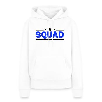 squad - Frauen Premium Bio Hoodie - Weiß - Vorne - Julia (174cm)