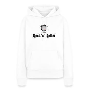 Drehen Sie es auf 11! - Frauen Premium Bio Hoodie - Weiß - Vorne - Julia (174cm)