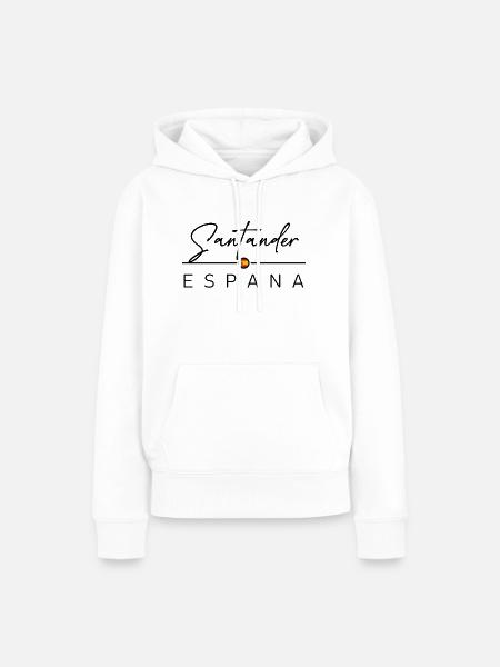 Spain - Santander - Spanien - Espana - Frauen Premium Bio Hoodie - Weiß