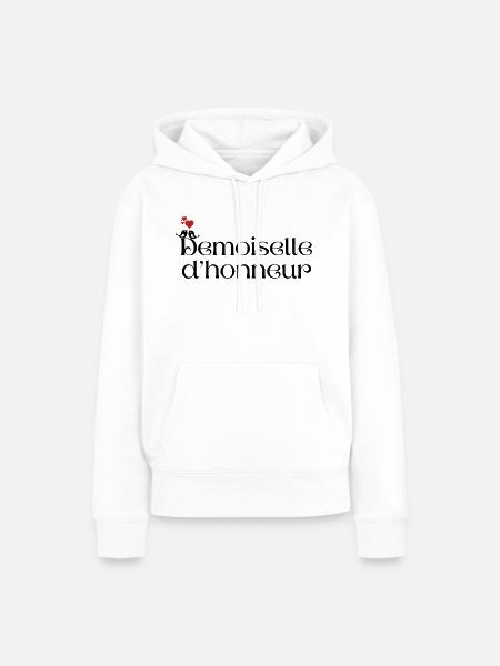 Brautjungfer - Frauen Premium Bio Hoodie - Weiß