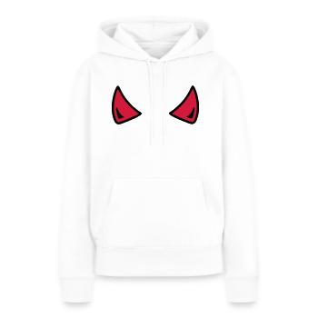 Devil - Women’s Premium Organic Hoodie - white - Front - Julia (174cm)