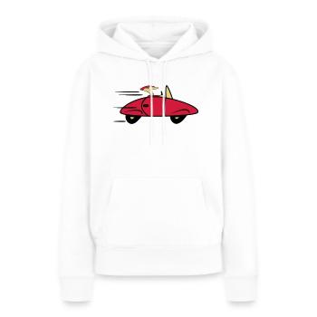 Auto Sportwagen schnell Wagen - Frauen Premium Bio Hoodie - Weiß - Vorne - Julia (174cm)