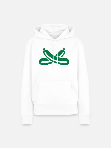Zucchini - Frauen Premium Bio Hoodie - Weiß