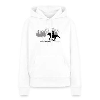 Indianer - Western - Wild West - Frauen Premium Bio Hoodie - Weiß - Vorne - Julia (174cm)