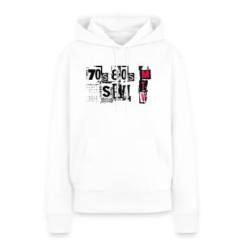 mtvska ( mtvska ) - Sweat à capuche Premium bio Femme - blanc - Devant - Julia (174cm)
