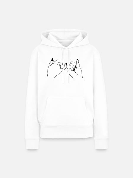Beste Freundin - Freundinnen - BFF - Frauen Premium Bio Hoodie - Weiß