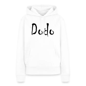 dodo - Frauen Premium Bio Hoodie - Weiß - Vorne - Julia (174cm)