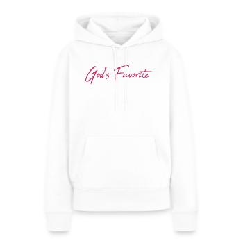 God's favorite - Frauen Premium Bio Hoodie - Weiß - Vorne - Julia (174cm)