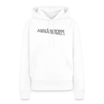 Abhängen - Frauen Premium Bio Hoodie - Weiß - Vorne - Julia (174cm)