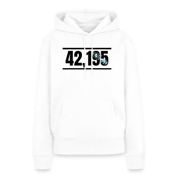 Marathon Running Jogging - Frauen Premium Bio Hoodie - Weiß - Vorne - Julia (174cm)