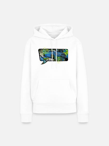 GTR bubble - Frauen Premium Bio Hoodie - Weiß