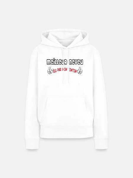 BESTER Neffe - Frauen Premium Bio Hoodie - Weiß