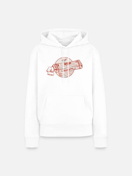 Tuna Fish flavour bubblegum - Frauen Premium Bio Hoodie - Weiß