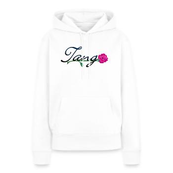 tango with rose (DDP) - Frauen Premium Bio Hoodie - Weiß - Vorne - Julia (174cm)