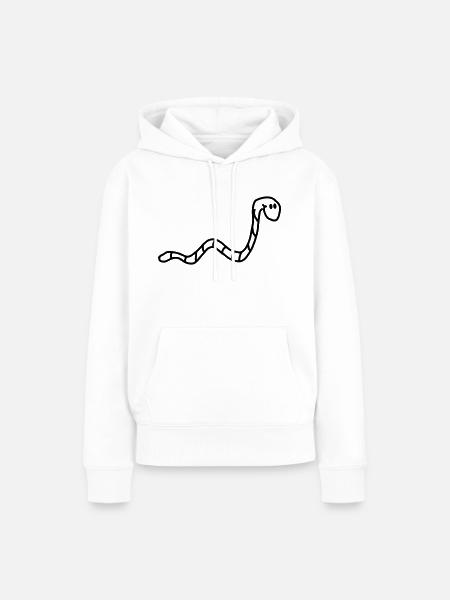 wurm - Frauen Premium Bio Hoodie - Weiß