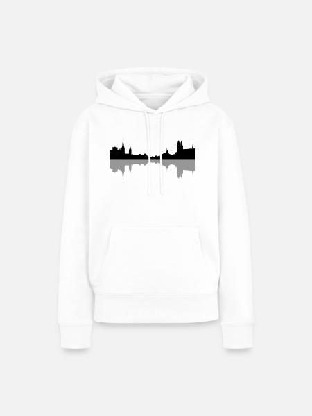 zürich - Frauen Premium Bio Hoodie - Weiß