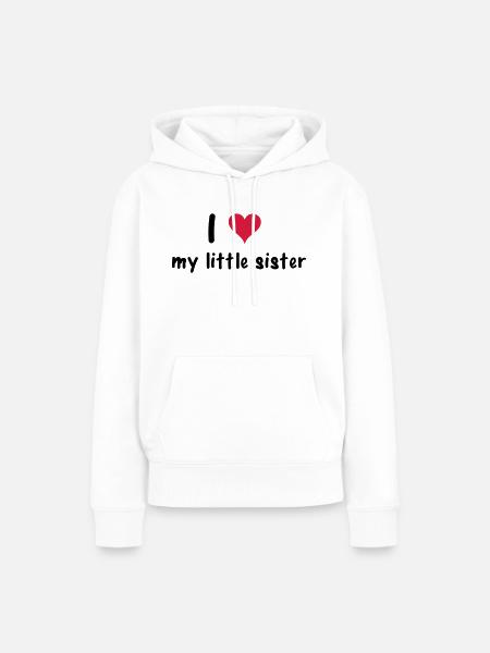 Sister - Sweat à capuche Premium bio Femme - blanc