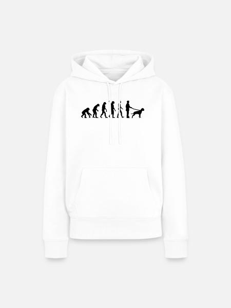 Boxer - Frauen Premium Bio Hoodie - Weiß