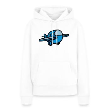 Spielzeug Flugzeug Kind Baby - Frauen Premium Bio Hoodie - Weiß - Vorne - Julia (174cm)