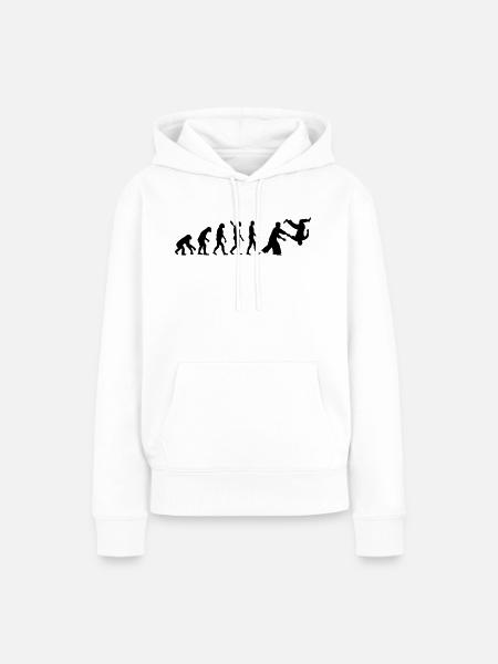 Aikido - Frauen Premium Bio Hoodie - Weiß