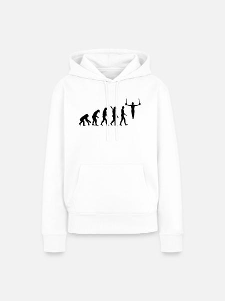 Turnen - Frauen Premium Bio Hoodie - Weiß