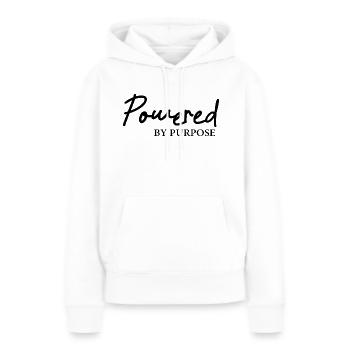 Propulsé par l’objectif - Sweat à capuche Premium bio Femme - blanc - Devant - Julia (174cm)