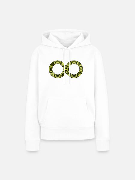 Acht Unendlichkeit 8 - Frauen Premium Bio Hoodie - Weiß