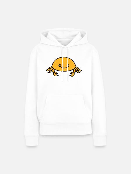 krabbe - Frauen Premium Bio Hoodie - Weiß