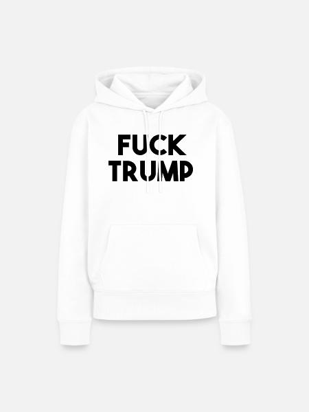 FUCK  - Frauen Premium Bio Hoodie - Weiß