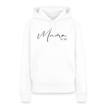 Mama Est 2021 - Frauen Premium Bio Hoodie - Weiß - Vorne - Julia (174cm)