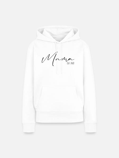 Mama Est 2022 - Frauen Premium Bio Hoodie - Weiß