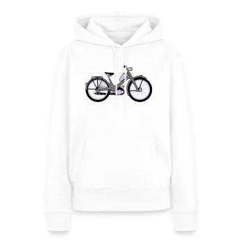 NSU Qickly - Frauen Premium Bio Hoodie - Weiß - Vorne - Julia (174cm)