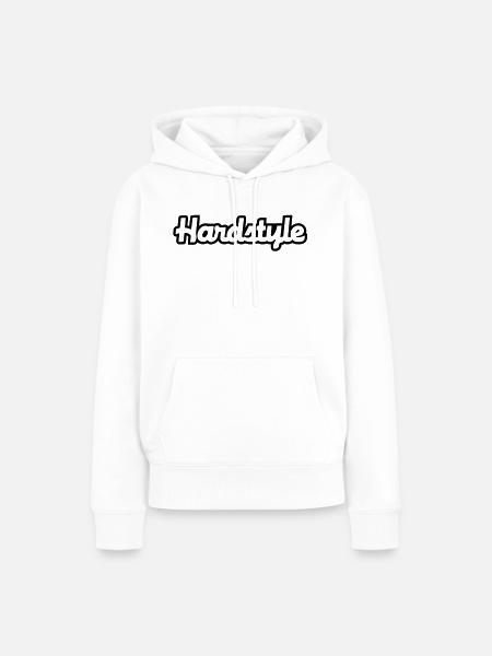 Hardstyle__V051 - Frauen Premium Bio Hoodie - Weiß