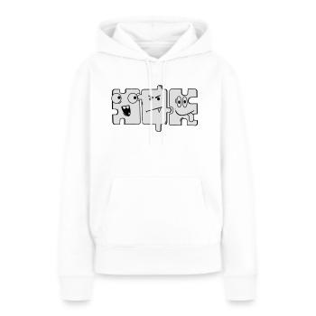 Monster Puzzle - Frauen Premium Bio Hoodie - Weiß - Vorne - Julia (174cm)