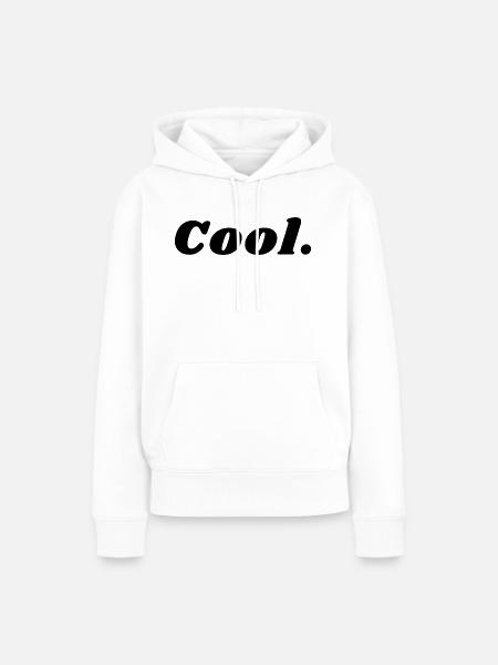 Cool - Frauen Premium Bio Hoodie - Weiß