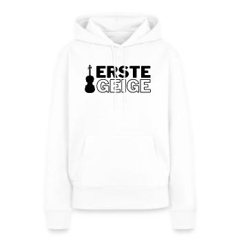 Erste Geige - Frauen Premium Bio Hoodie - Weiß - Vorne - Julia (174cm)