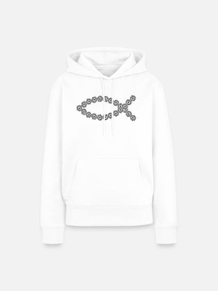 Fisch - Frauen Premium Bio Hoodie - Weiß