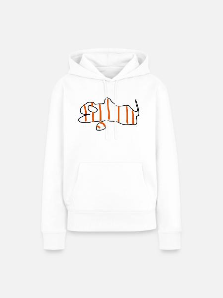 Clownfisch - Frauen Premium Bio Hoodie - Weiß