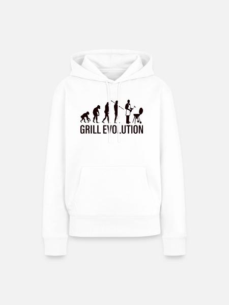 grill evolution - Frauen Premium Bio Hoodie - Weiß