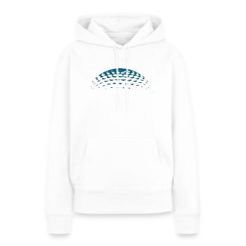 Golfball blau - Frauen Premium Bio Hoodie - Weiß - Vorne - Julia (174cm)
