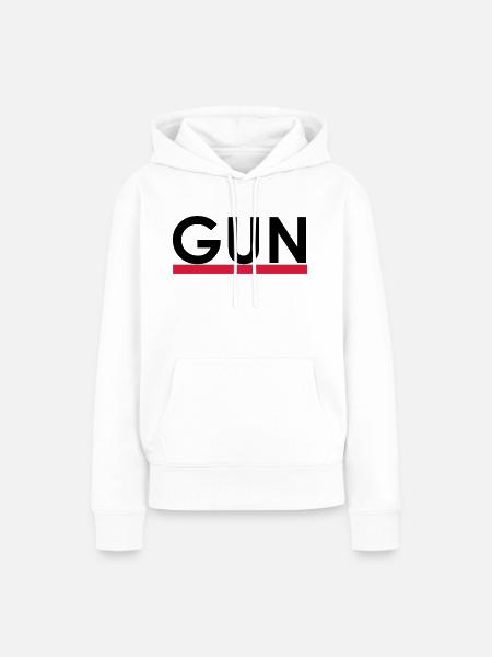 gun - Frauen Premium Bio Hoodie - Weiß